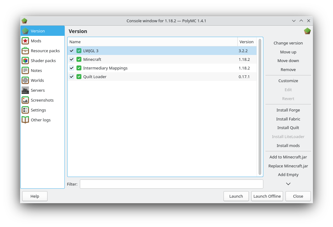 Instance Settings